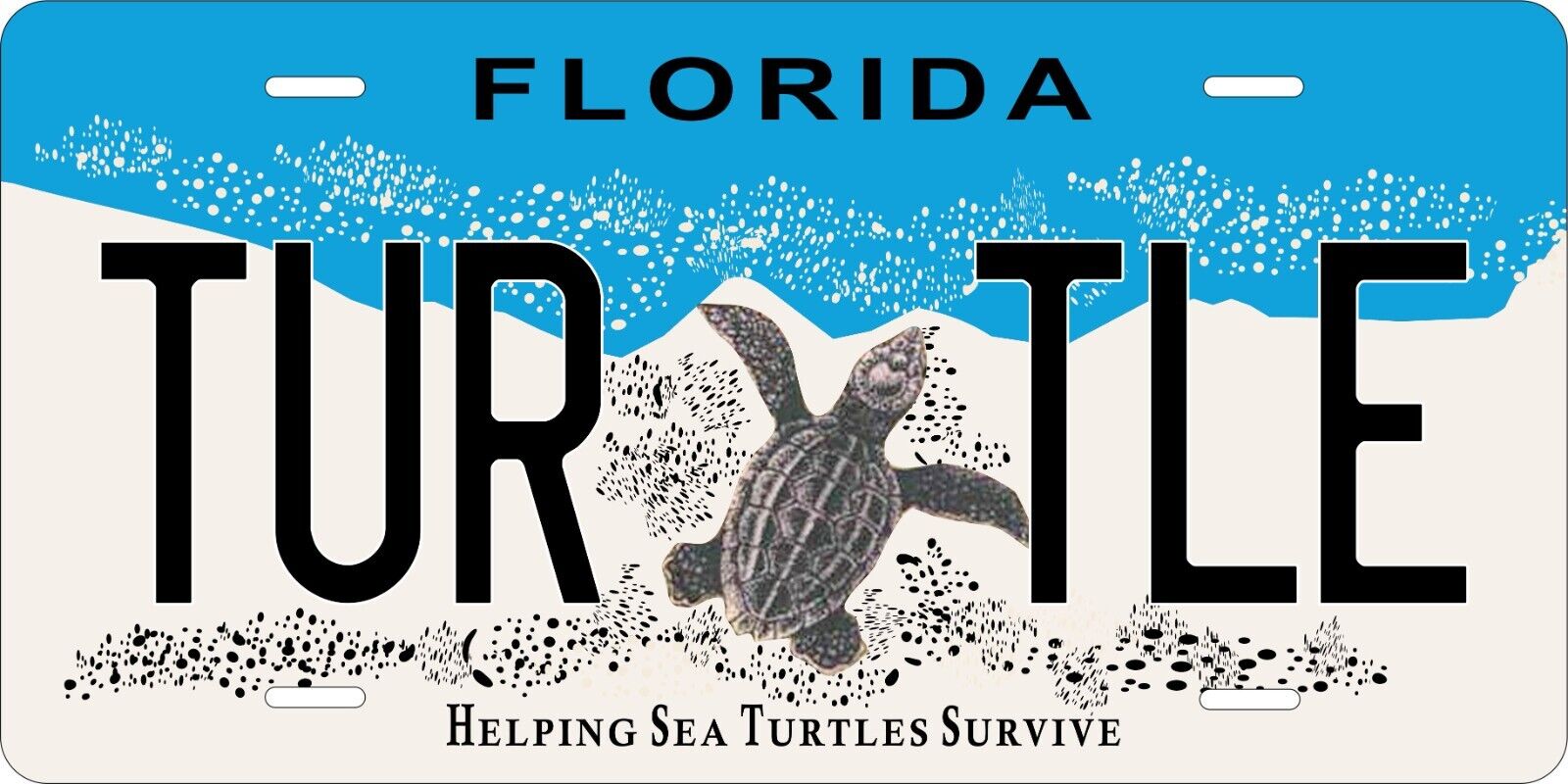 Florida Turtle  License Plate Personalized Car Bike Motorcycle Auto Moped 