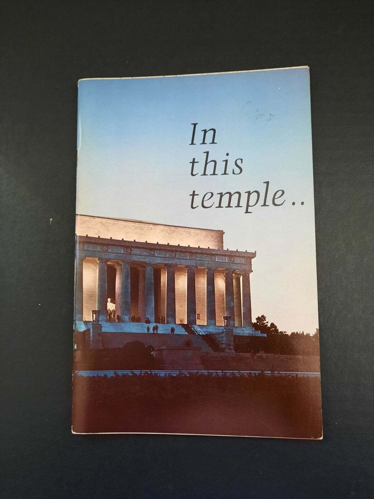 Lincoln Memorial booklet \