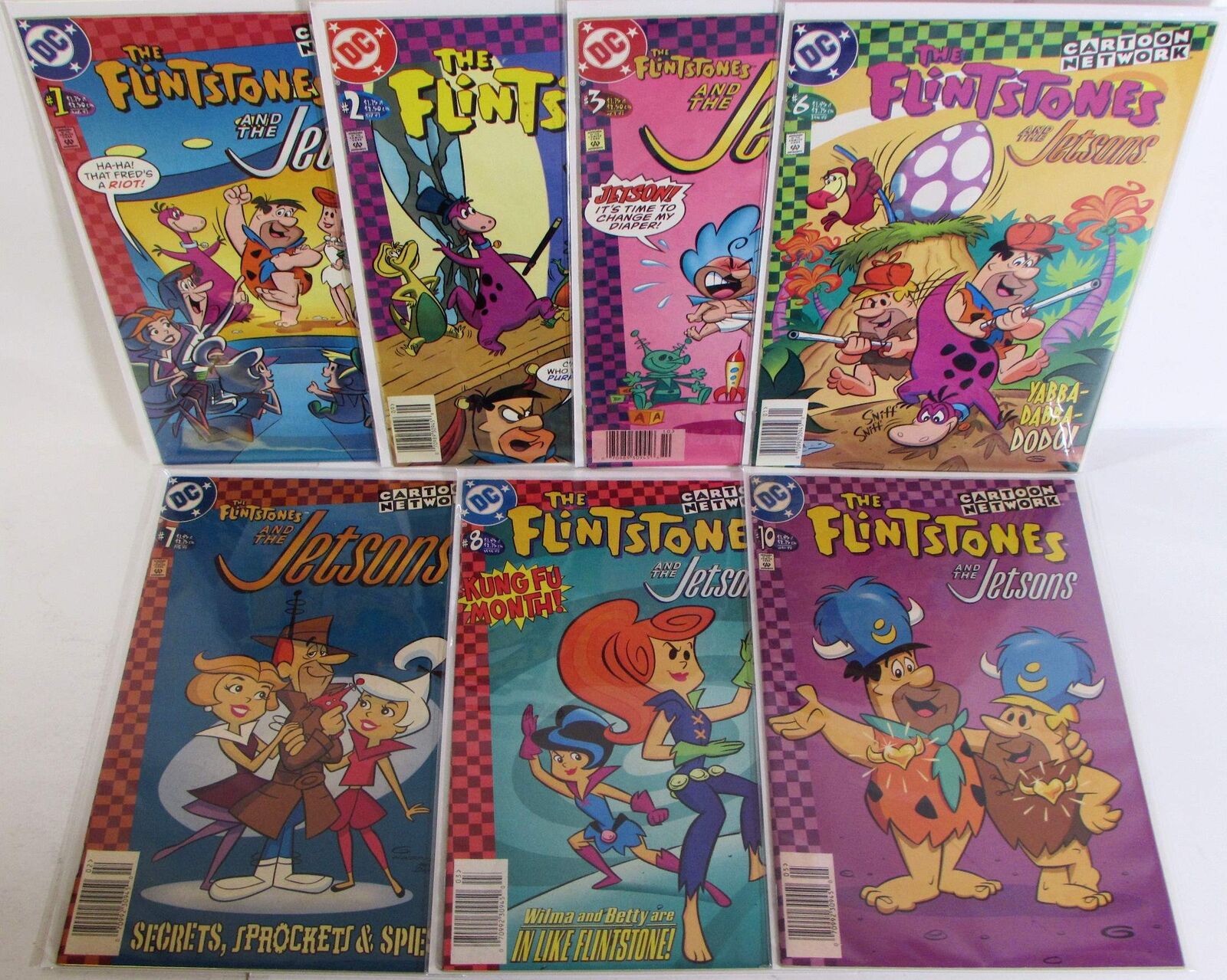 The Flintstones And The Jetsons Lot of 7 #1,2,3,6,7,8,10 DC (1998) Comics
