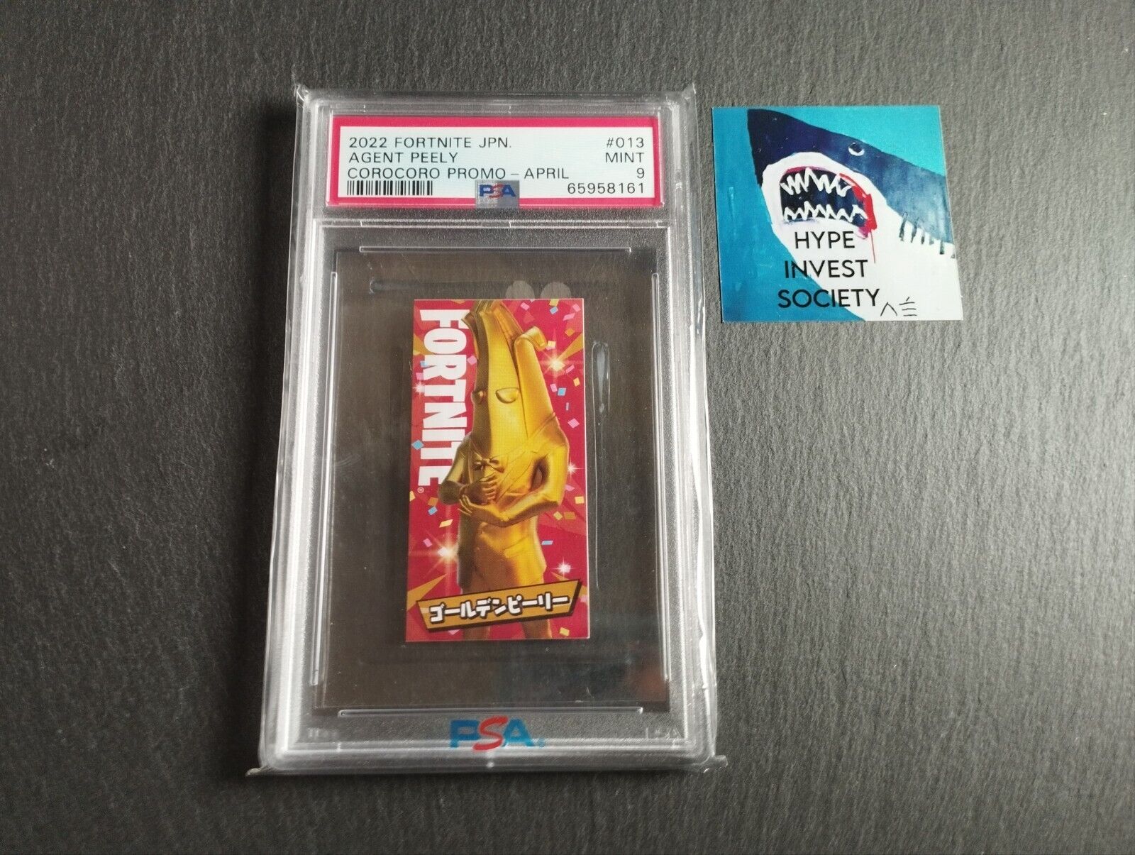 Fortnite Peely Corocoro Promo Trading Card | Extremely Rare | PSA 9