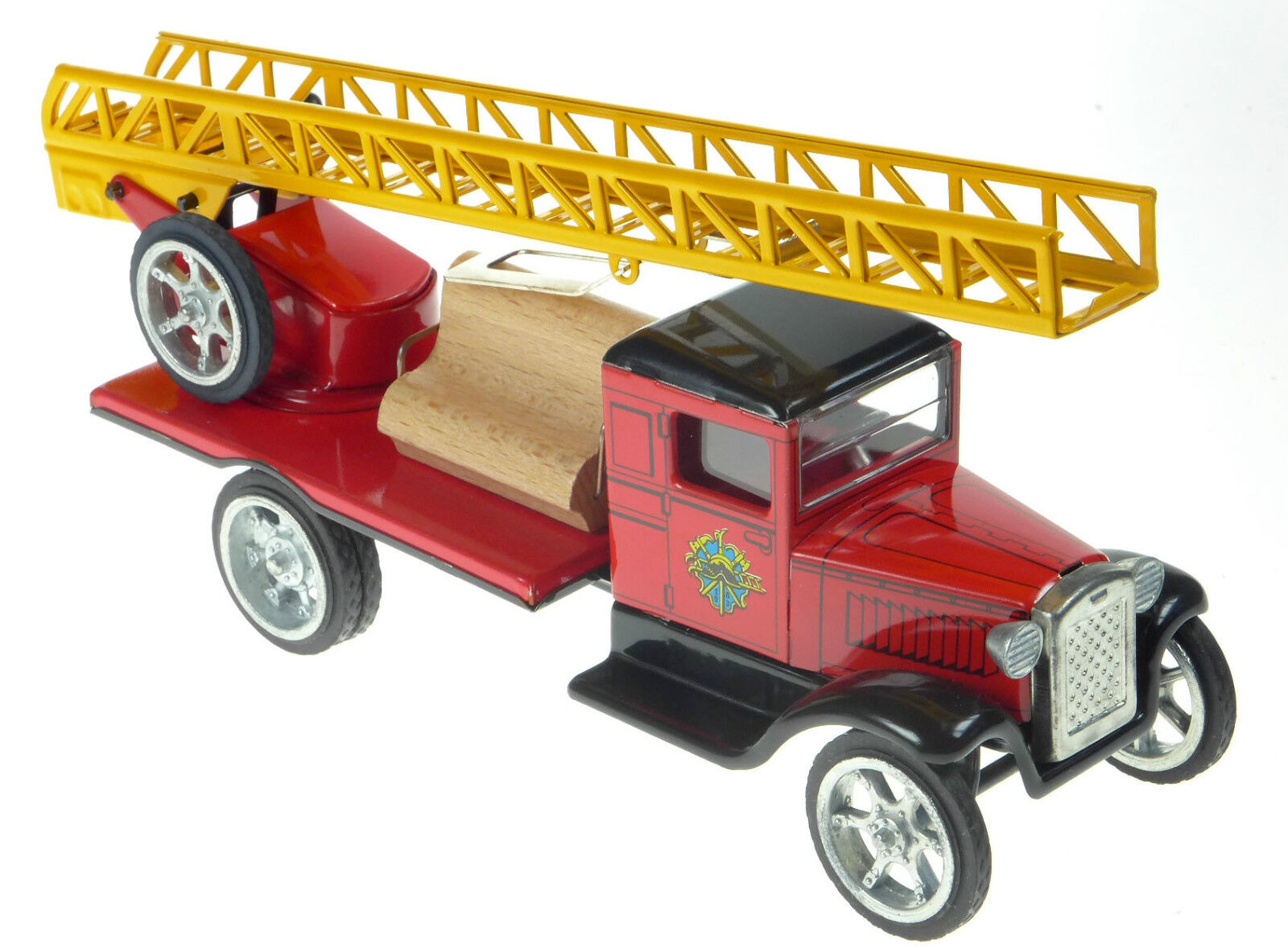 HAWKEYE VINTAGE STYLE FIRE TRUCK WITH TURNTABLE EXTENDABLE  LADDER EUROPEAN MADE