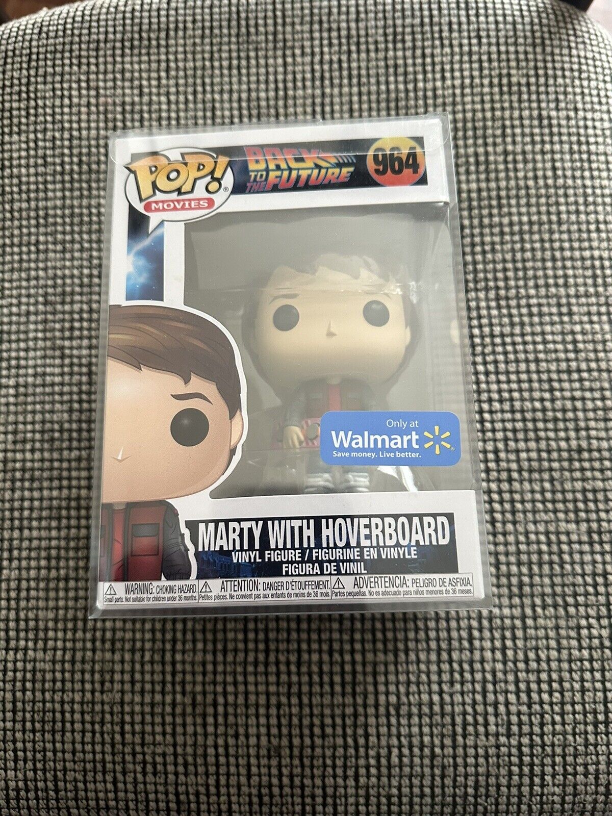 Funko Pop Back To The Future Marty with Hoverboard #964 Exclusive W/ Protector 