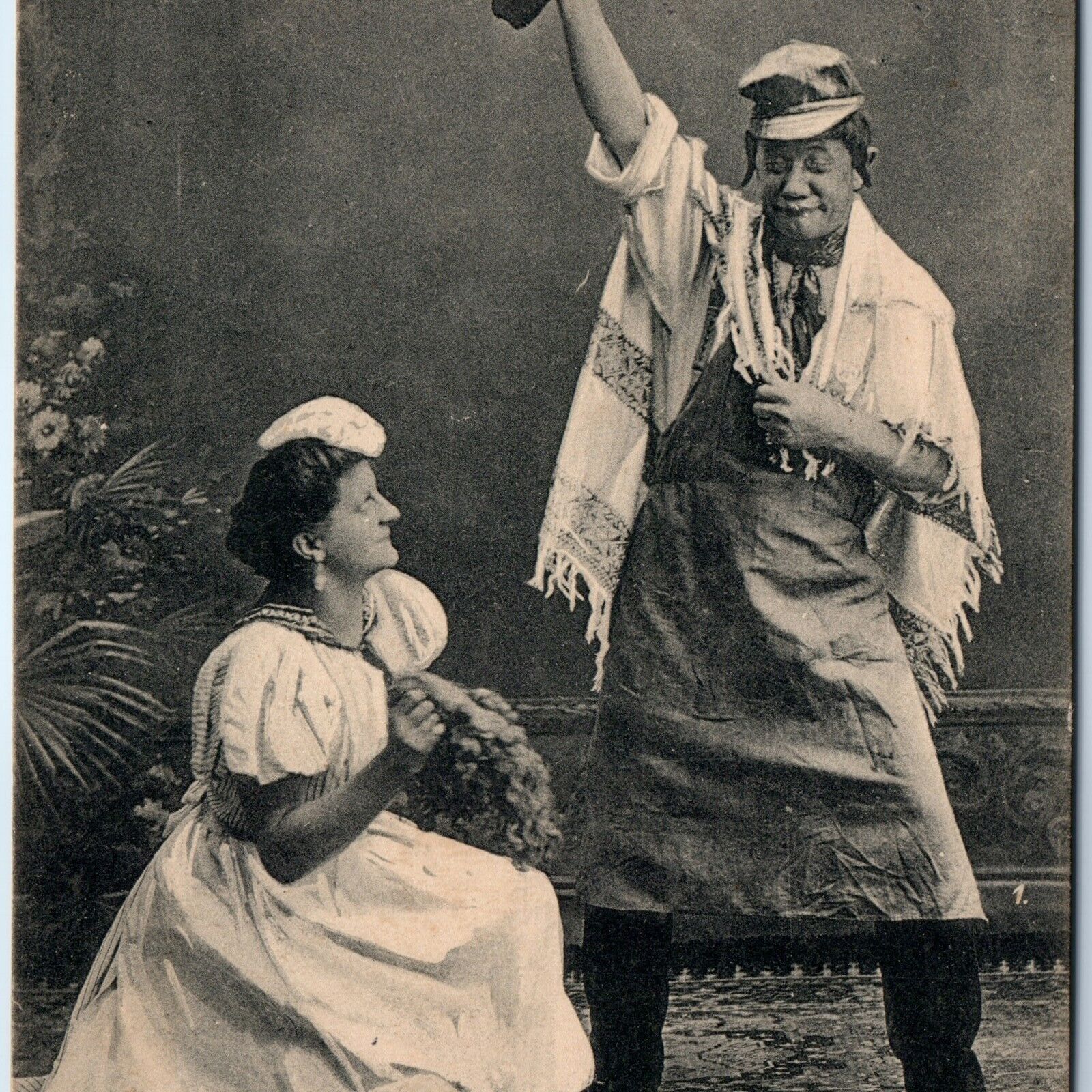 c1910s German Stage Actor Actress Duo Emmy Harry d\'Alberts Postcard Kolberg A171
