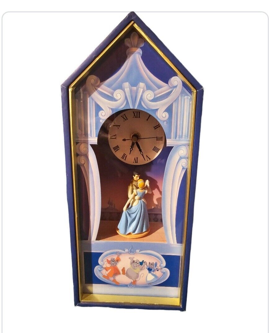 Vintage Disney Cinderella  Musical  Dancing Tower Clock ”So This Is Love” 
