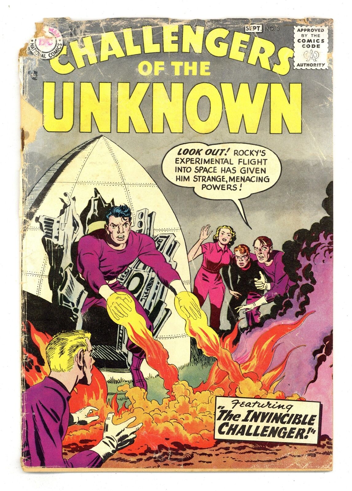 Challengers of the Unknown #3 PR 0.5 1958