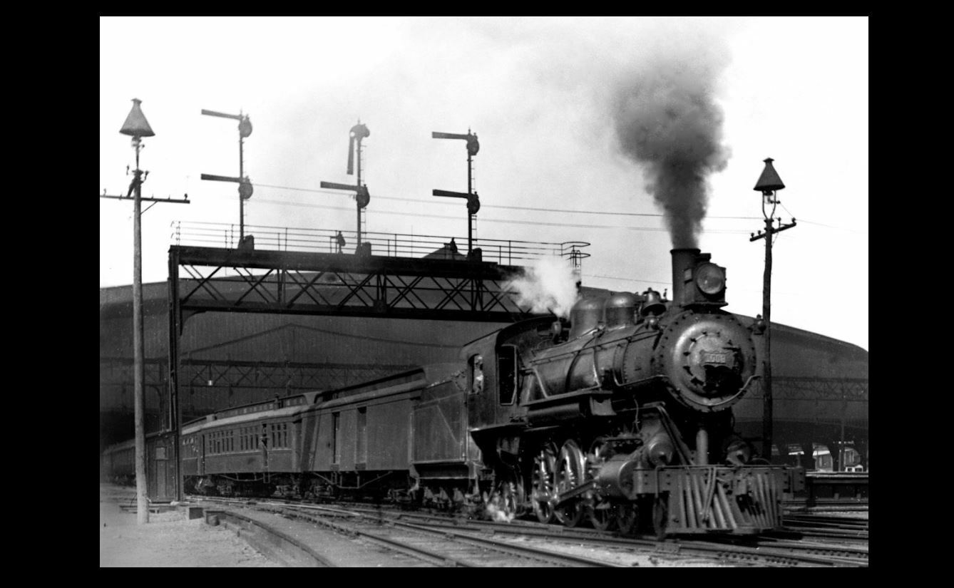 1904 St Louis Union Station Locomotive PHOTO Railroad Train Shed, World’s Fair