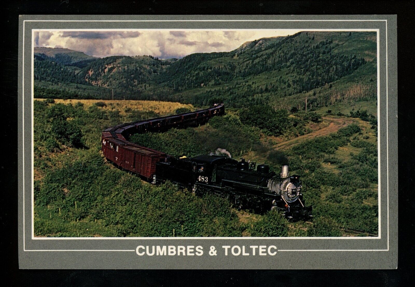 Train Railroad postcard Cumbres Toltec Chama New Mexico Antonito Colorado 