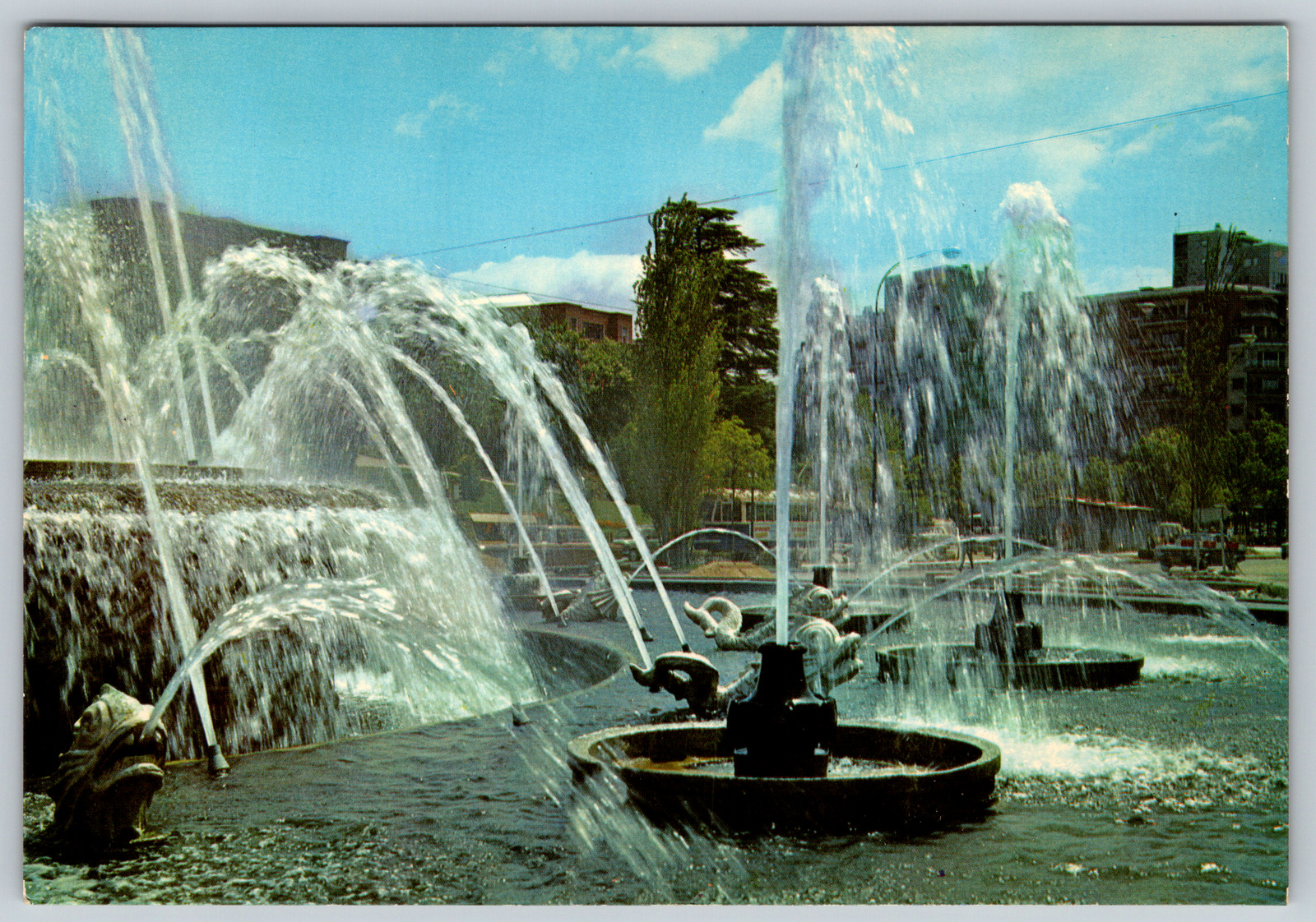 c1970s  Madrid Spain Fountain de Saint Juan De La Cruz Vintage Postcard