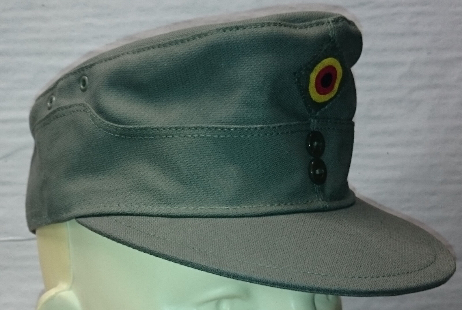 Field Cap  mountain style  German Army  olive drab   - Made in Germany -