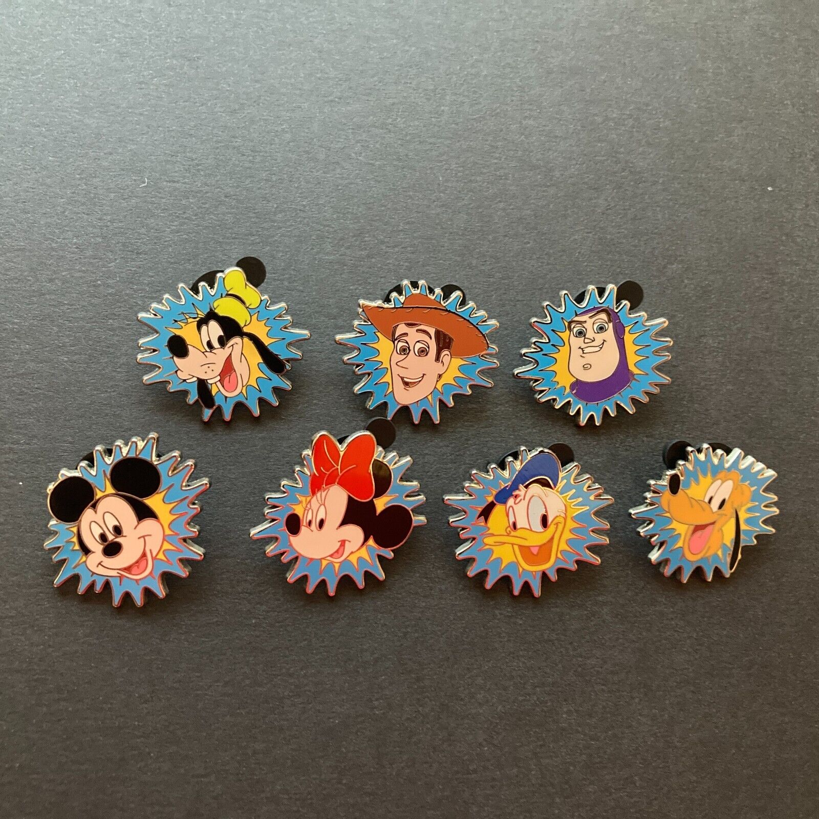 2010 Mini-Pin Collection - Complete Set of 7 Pins Disney Pin 74205
