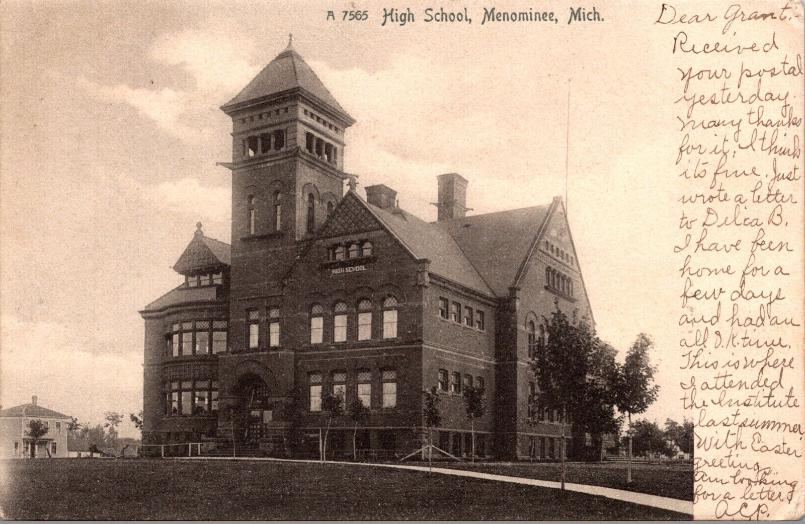 Postcard High School in Menominee, Michigan~135385