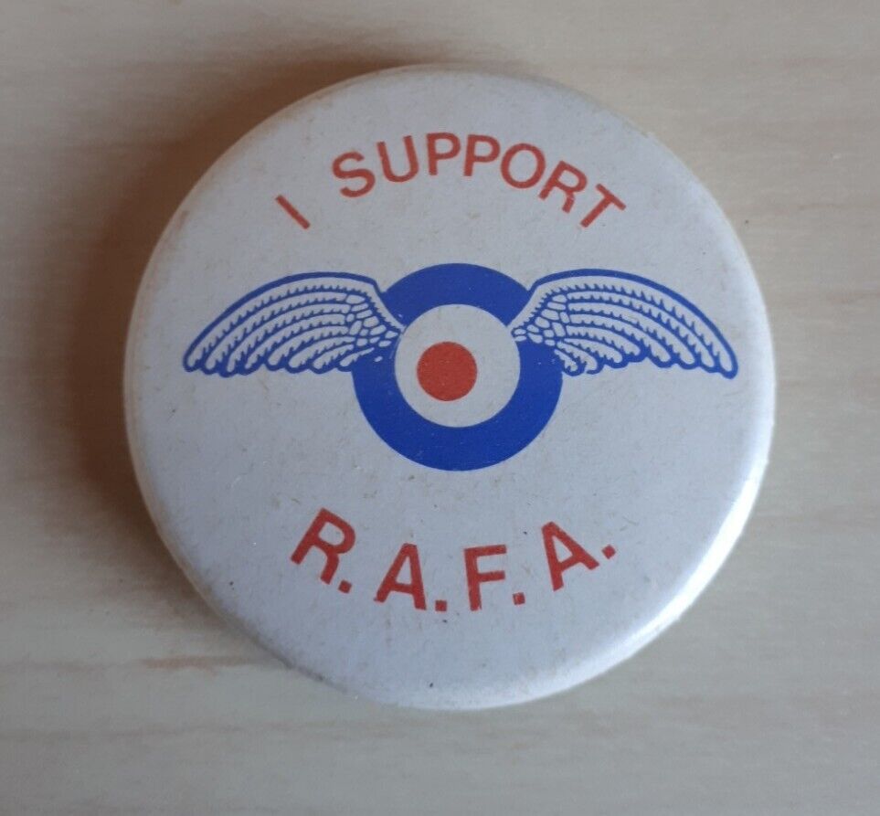 Vintage RAFA Royal Air Force Association 45mm Lapel Pin Badge, Militaria, RAF