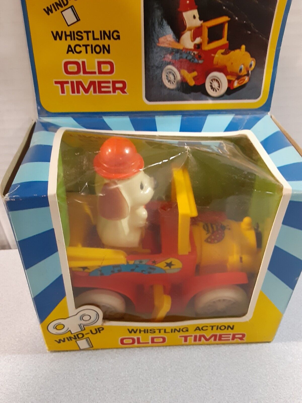 VTG WIND UP WHISTLING ACTION OLD TIMER DRIVING DOG NOT WORKING PARTS ONLY 