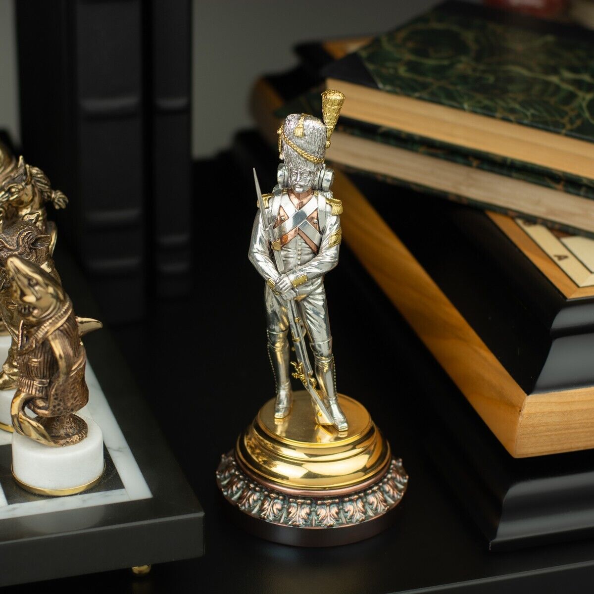 Grenadier Napoleon's Imperial Guard Handmade Figurine Weight 340gr Size 9х9х20cm