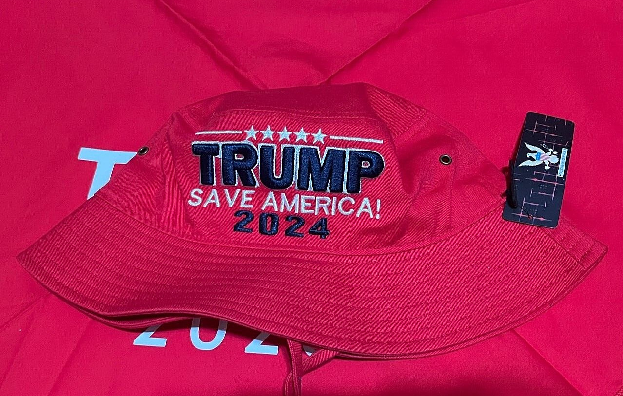 MAGA President Donald Trump 2024 Save America Red Bucket Hat