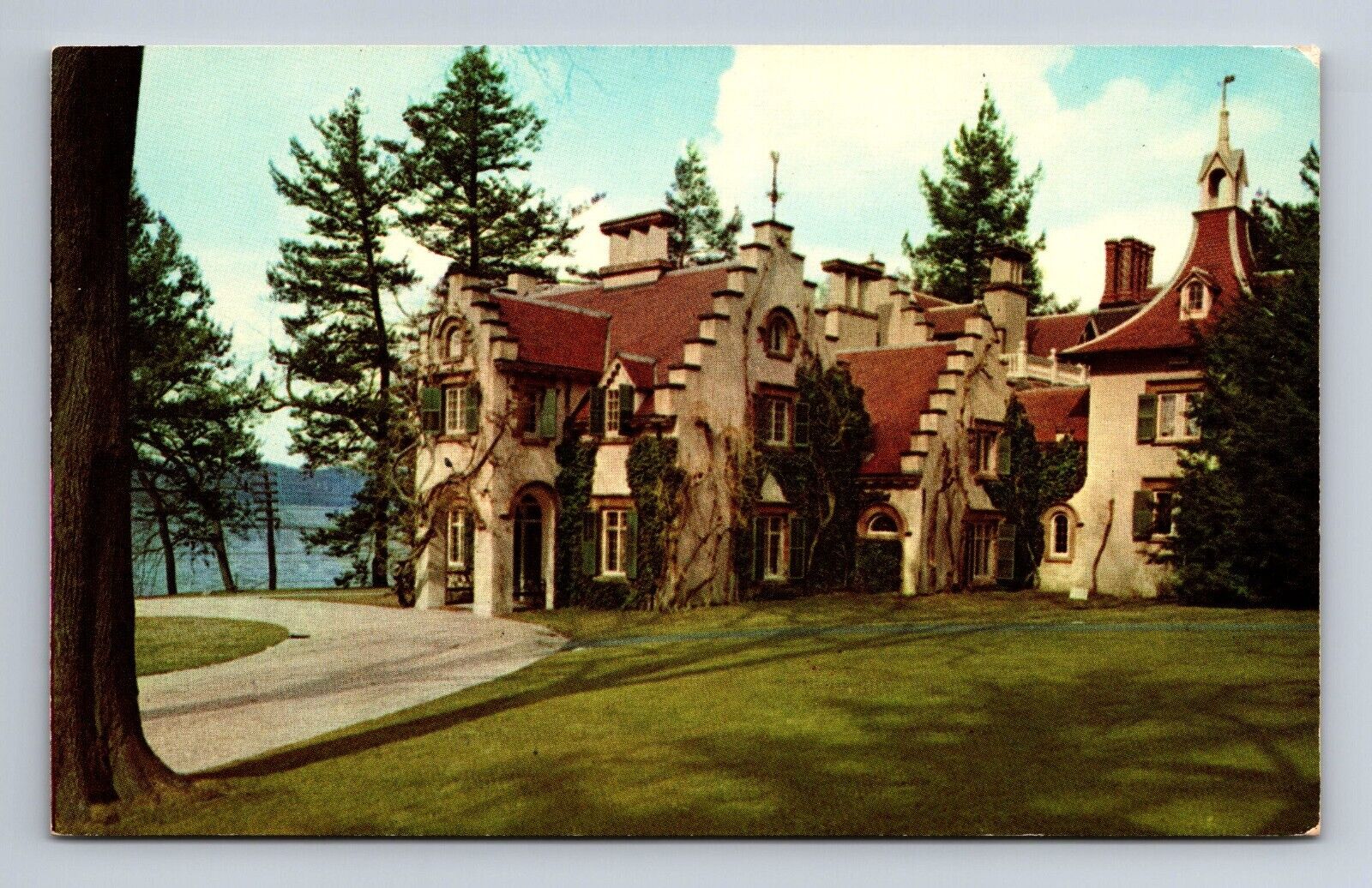 Sunnyside Home of Washington Irving Tarrytown New York Postcard
