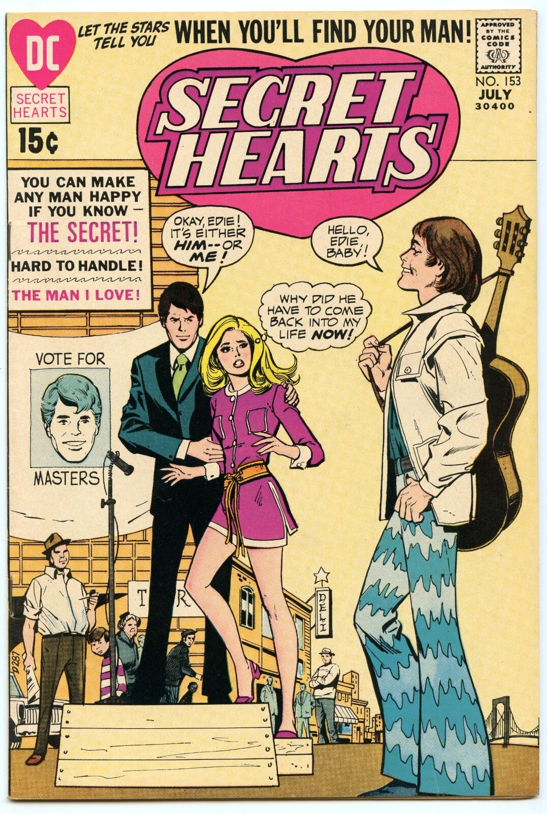 Secret Hearts 153 (Jul 1971) VF+ (8.5)