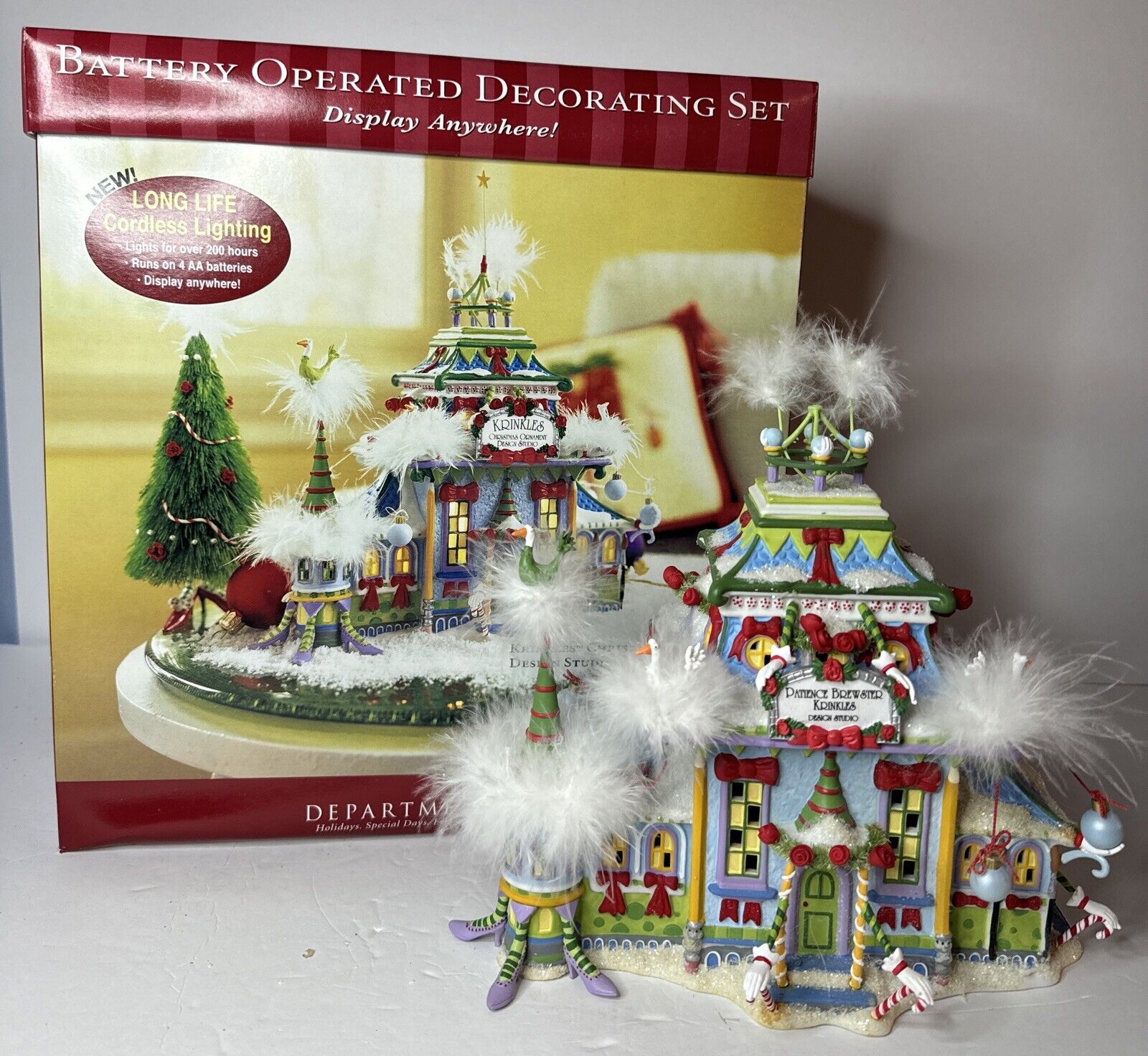 Dept 56 “Krinkles Christmas Ornament Design Studio” By Patience Brewster #56780