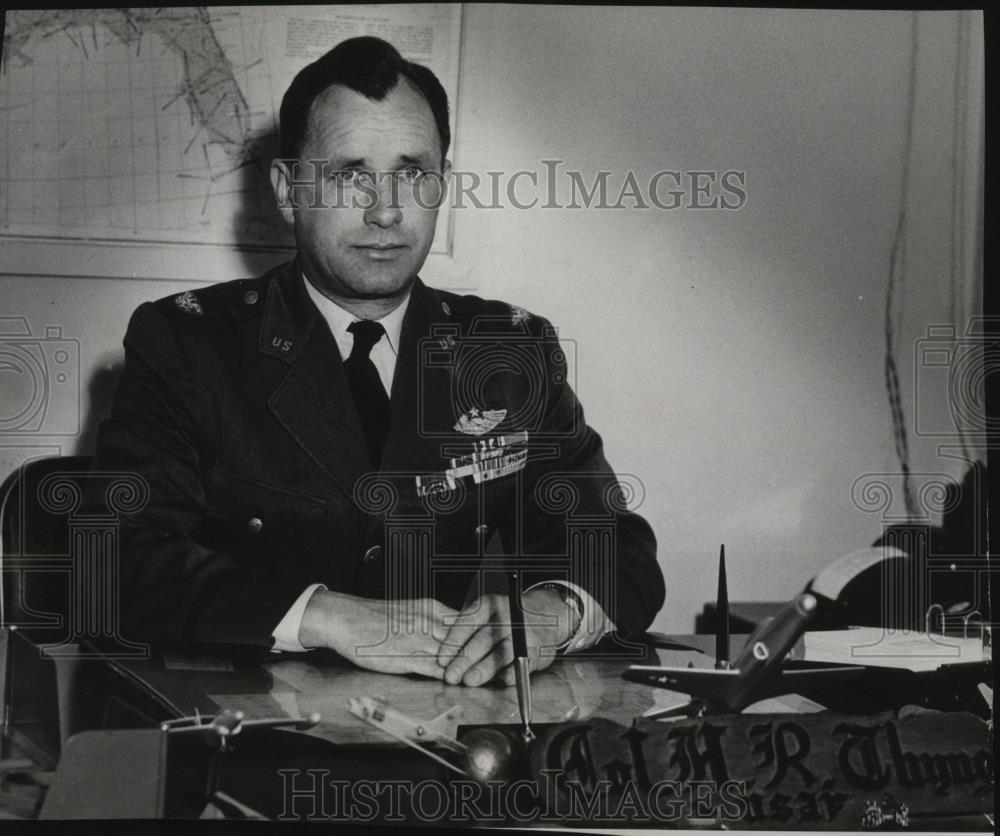 1954 Press Photo Col. Harrison R. Thyng, C.O. 9th Air Division. - spa19804