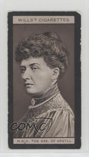 1908 Wills Portraits European Royalty Tobacco HRH The Duchess of Argyll #17 0kb5