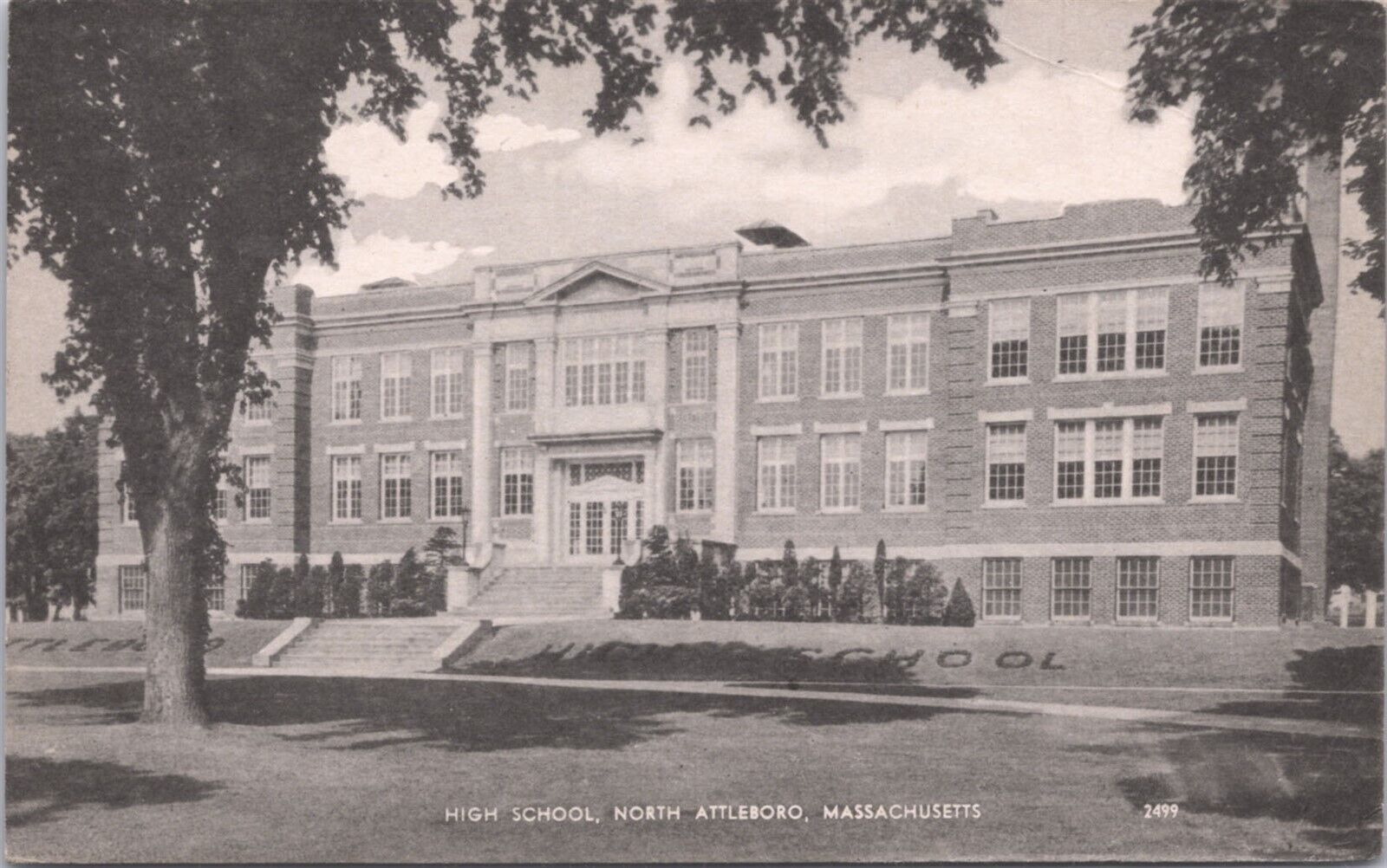 North Attleboro Mass High School Building 1946