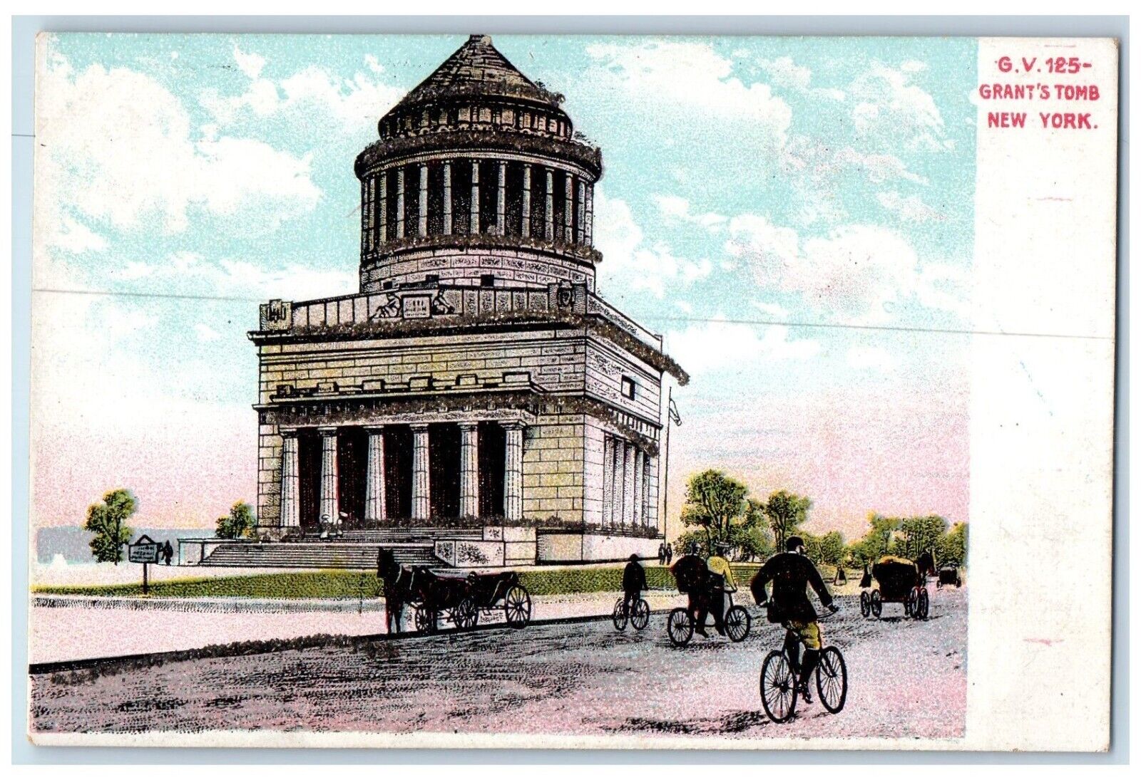 New York City New York NY Postcard Grant\'s Tomb Exterior Building c1905 Vintage