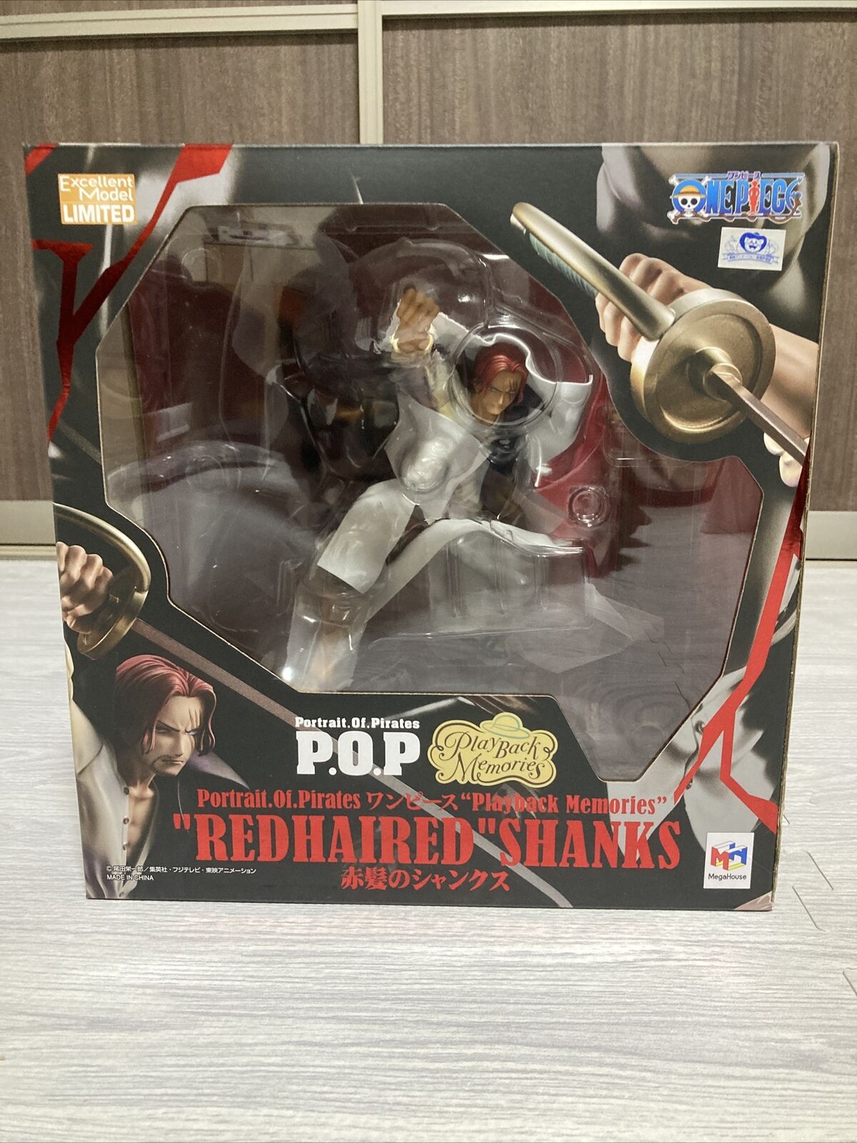 MegaHouse Portrait Of.Pirates One Piece Playback Memories Red-Haired Shanks JP