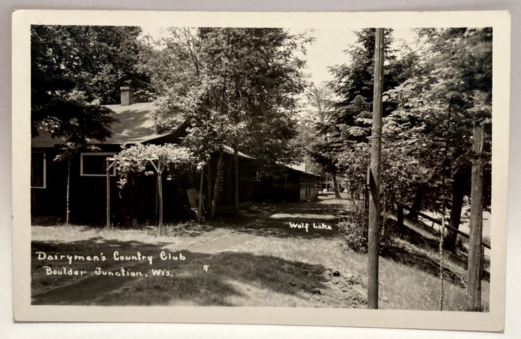 RPPC Dairymen's Country Club, Wolf Lake, Boulder Junction, Wisconsin WI Postcard