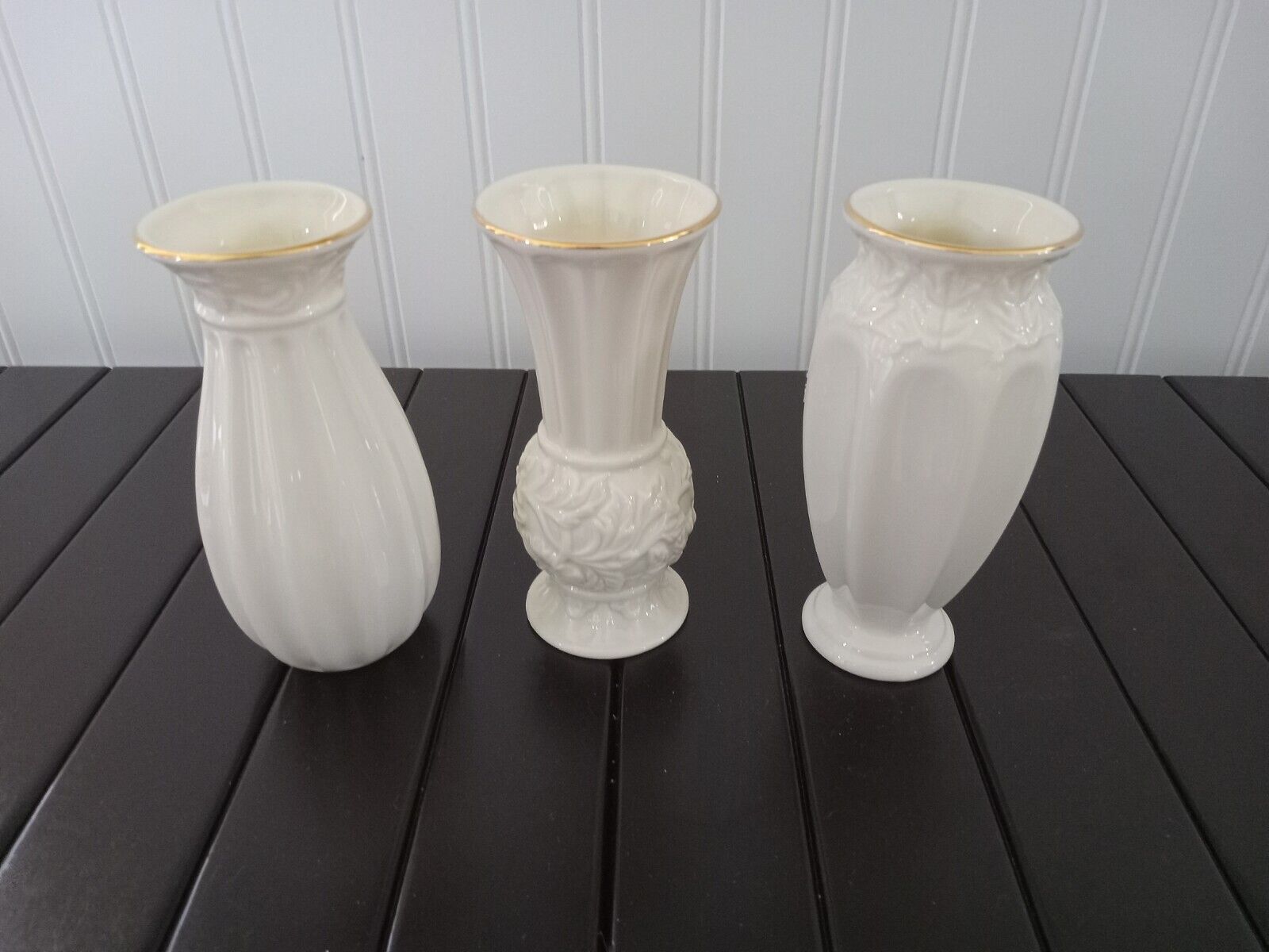 3 Beautiful Lenox Vases Pristine Condition