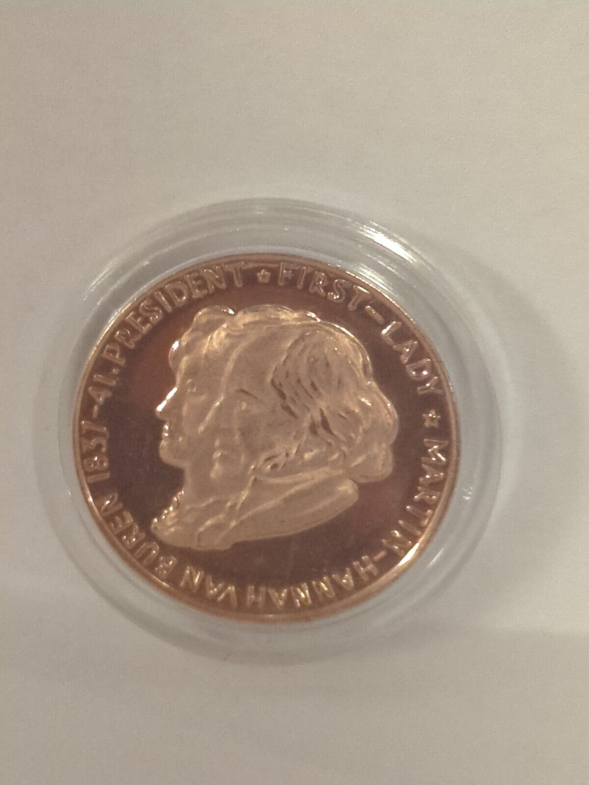 President & First Lady Bicentennial Series Coin Martin Van Buren ENCASED