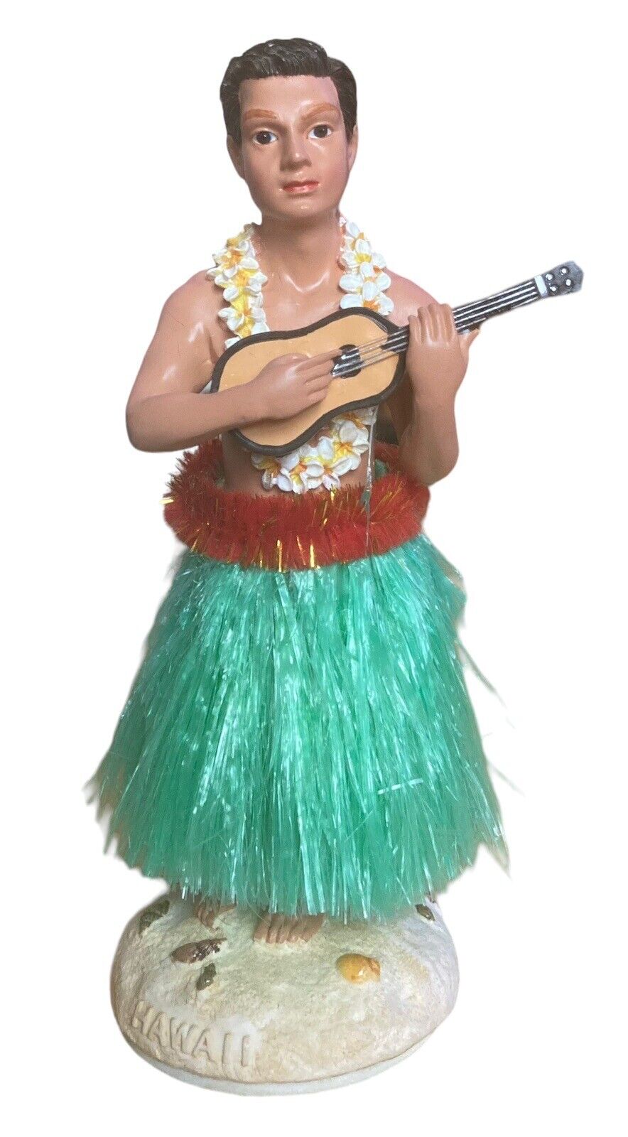 Hawaiian Ukulele Dancing Hula Man 6.5\