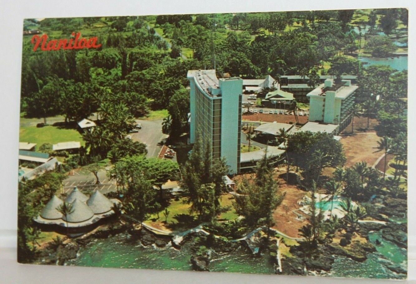 Vintage Souvenir Travel Postcard Naniloa Hotel Hilo, HI