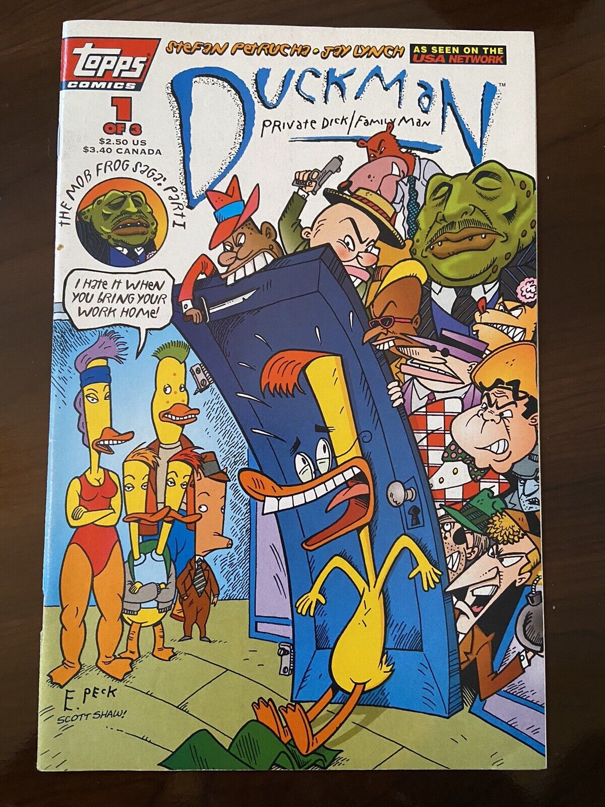 Duckman: The Mob Frog Saga #1 ~ TOPPS 1994 ~ JAY LYNCH