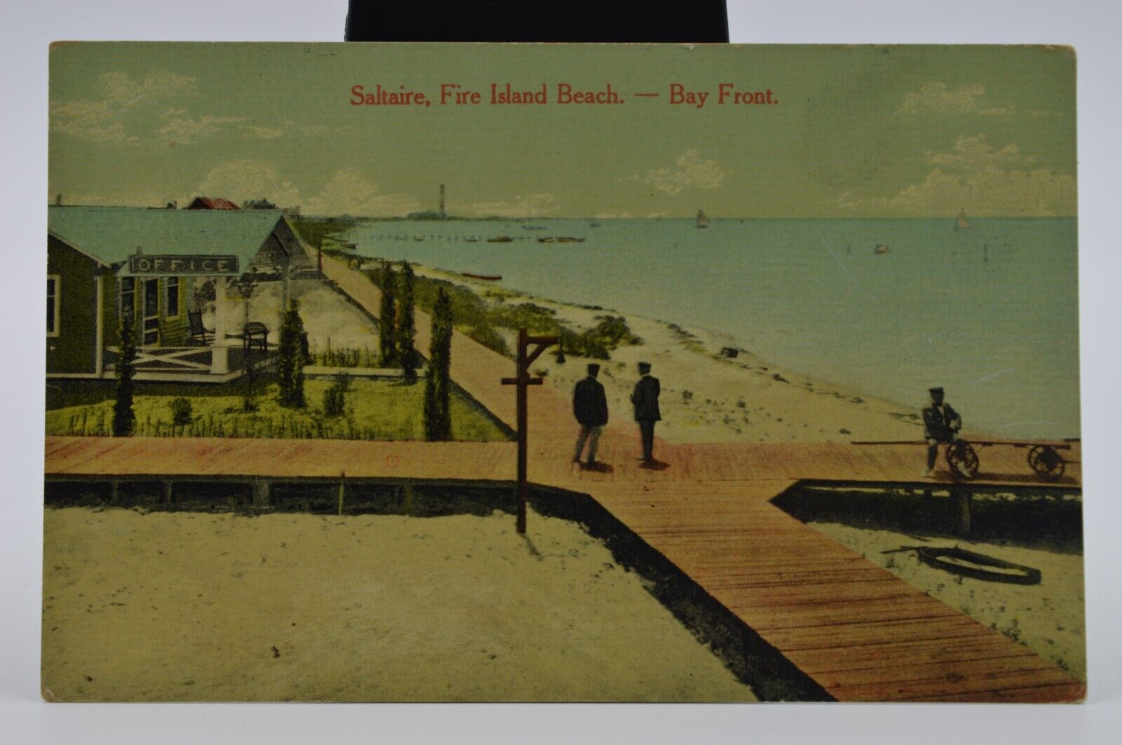 c1912 - Saltaire, Fire Island Beach. Bay Front - Antique Postcard - Unused