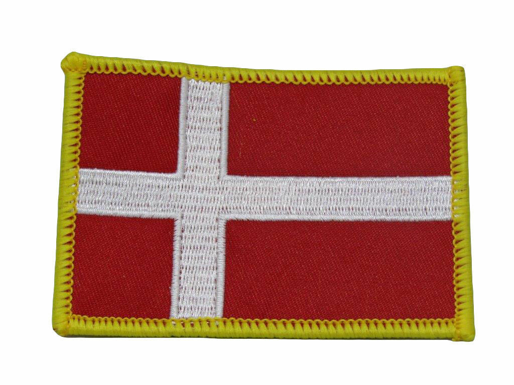 Denmark Country Flag Iron On Patch