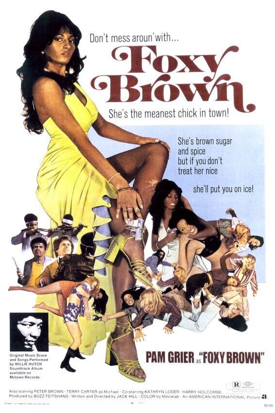 Pam Grier in Foxy Brown  movie poster artwork don\'t mess with Foxy 8x10  Photo