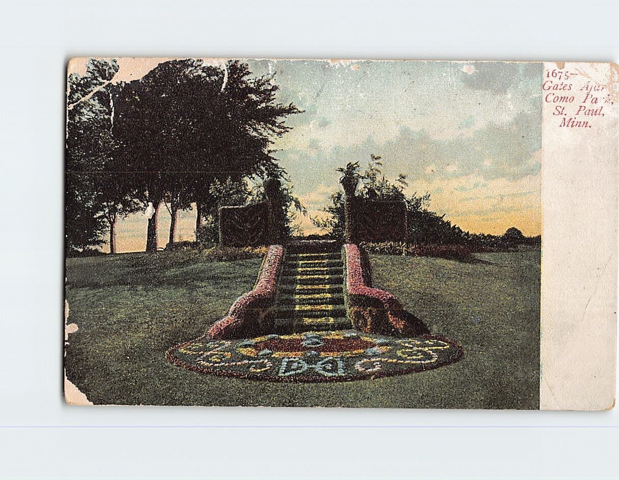 Postcard Gates Ajar Como Park St. Paul Minnesota USA