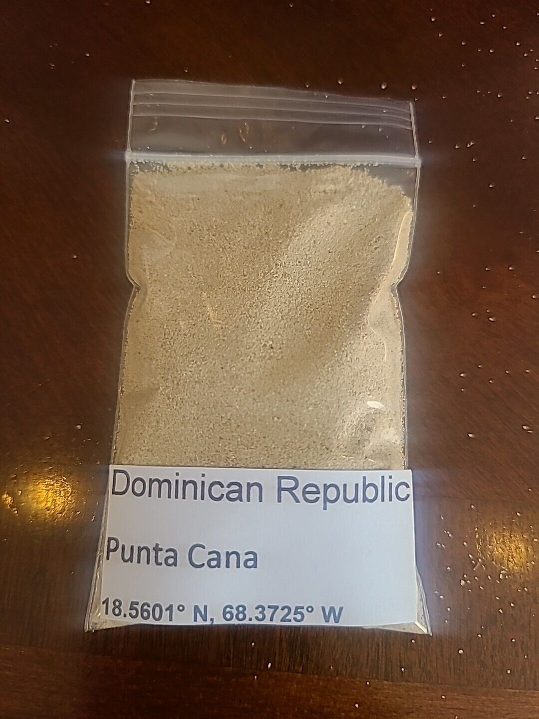 Dominican Republic,Punta Cana Beach Sand Sample  Approximately 30ml.