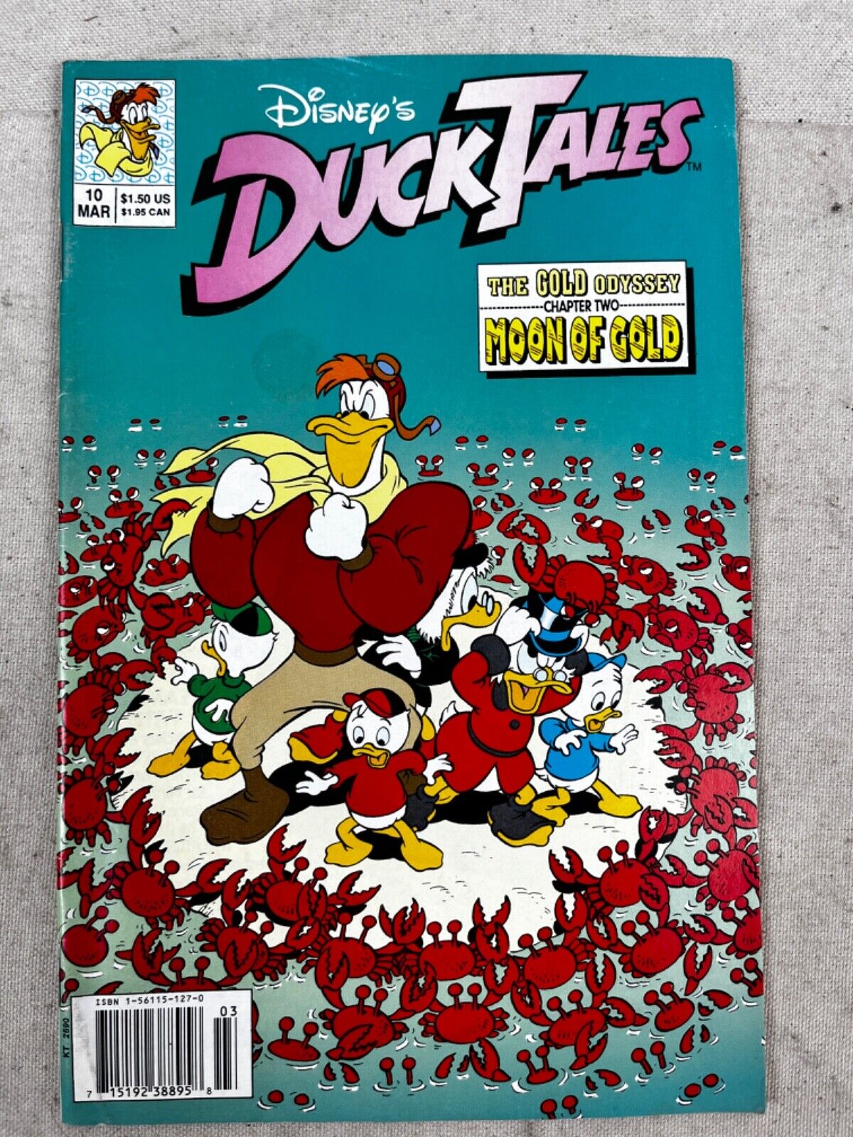 Walt Disney\'s DuckTales Comic Book #10 Disney Comics 1991 Pre-Owned