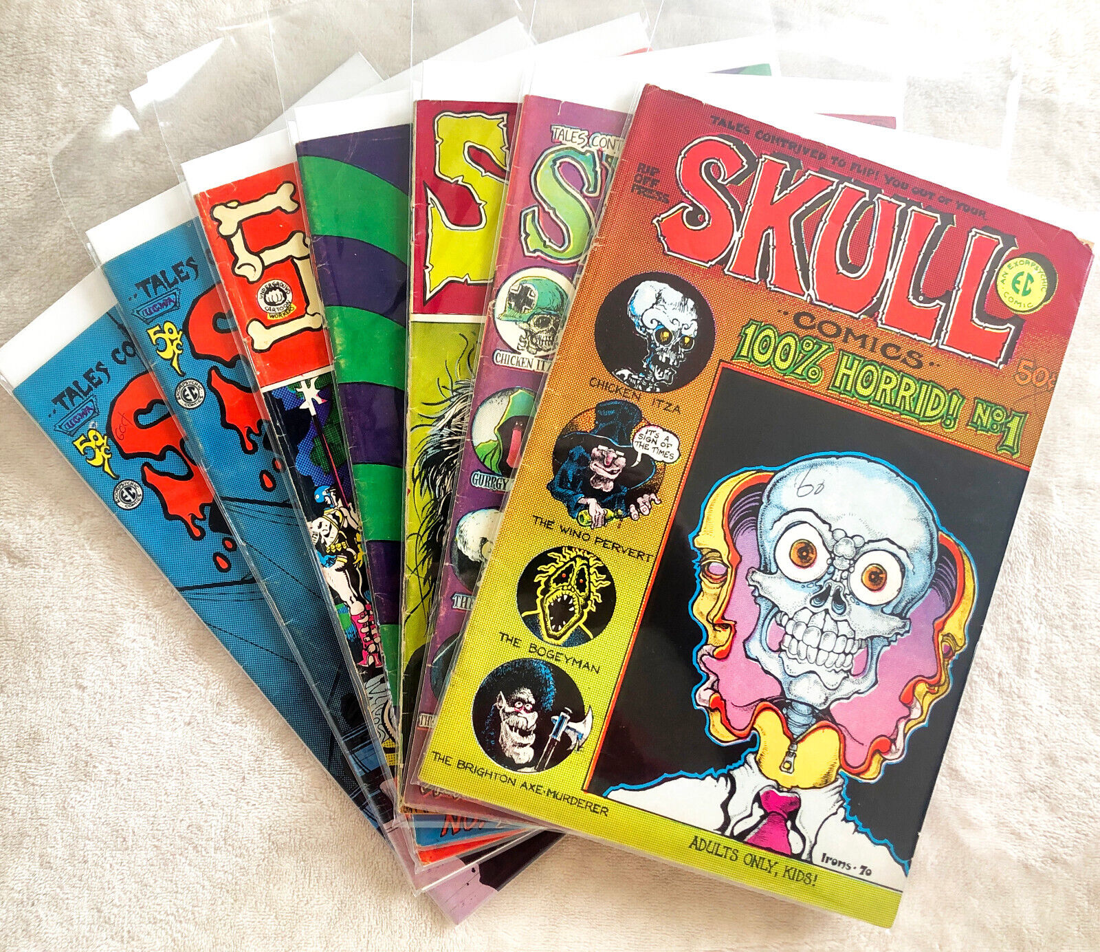 Skull #1 #2 #3 #4 #5 #6 (2 copies) Robert Crumb Five Issue Discount Run