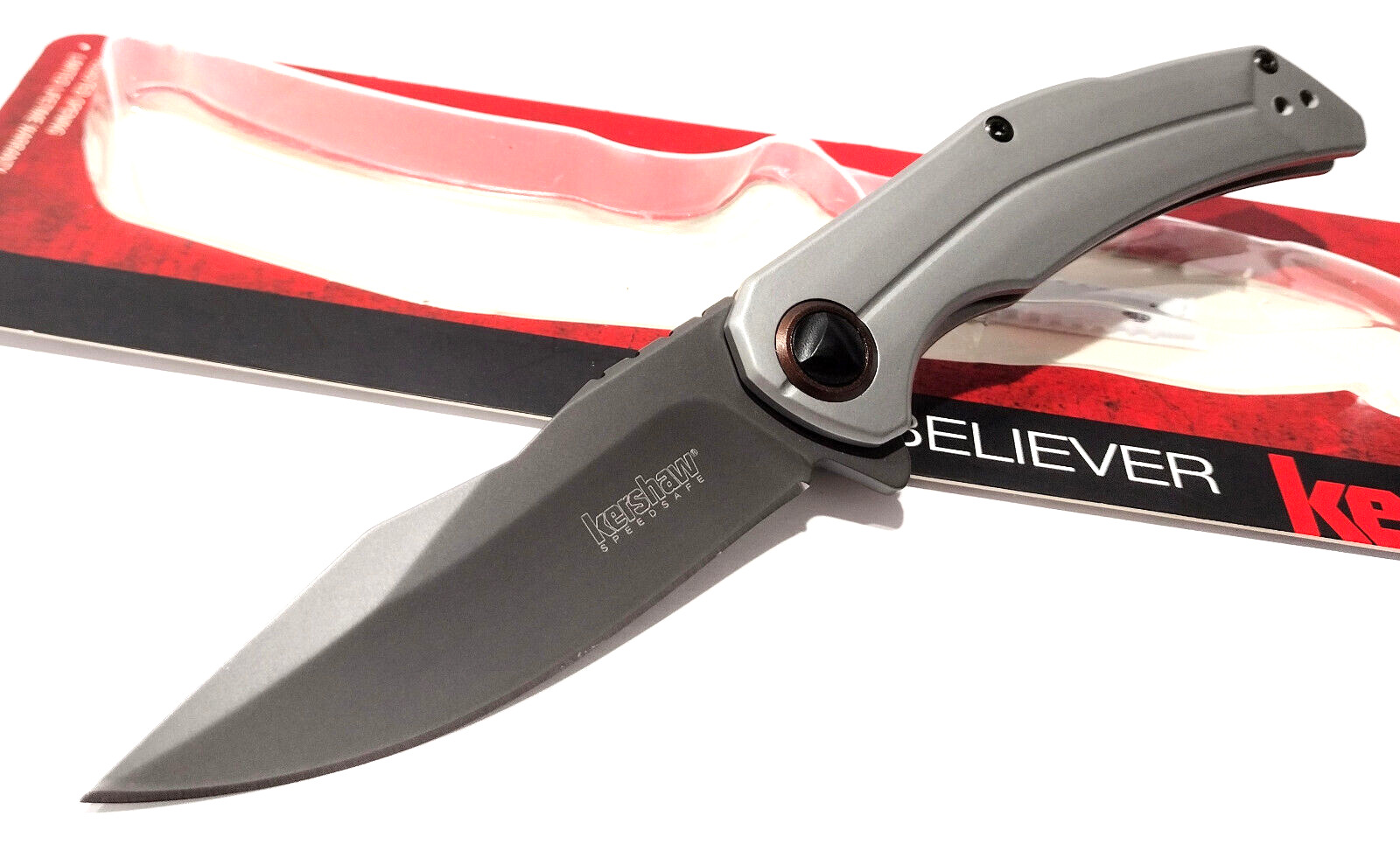 KERSHAW KS2070 Believer Tactical Spring Open Assisted Folding Pocket Knife EDC