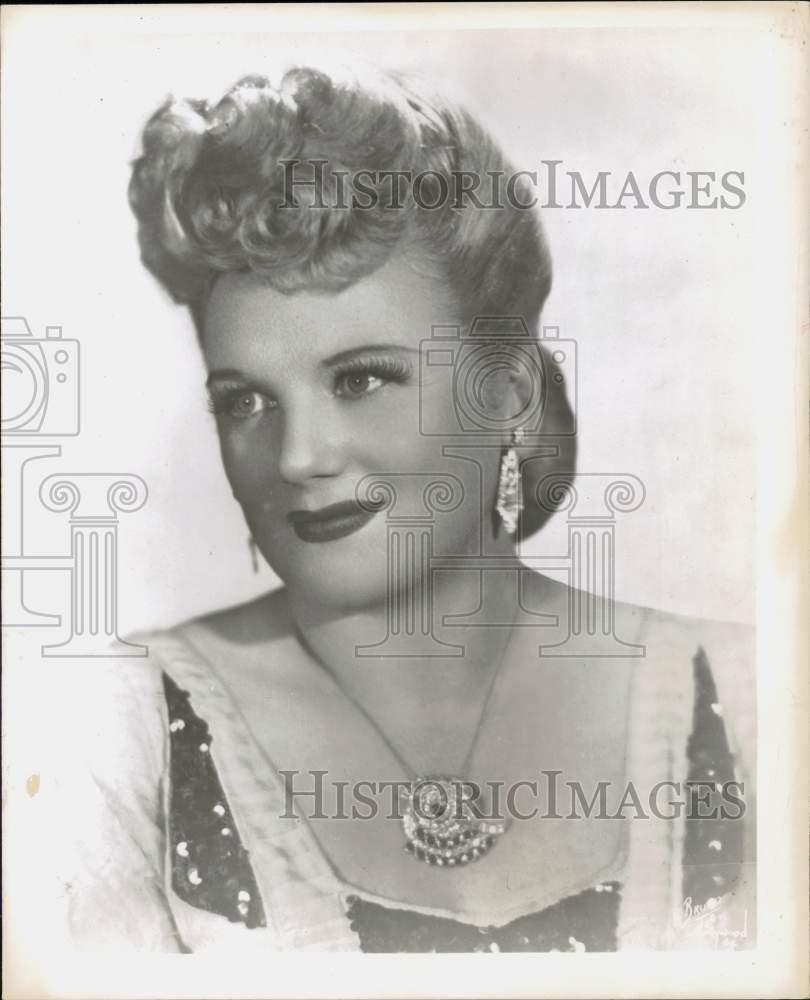 1950 Press Photo Singer Marjorie Lawrence - pip30275