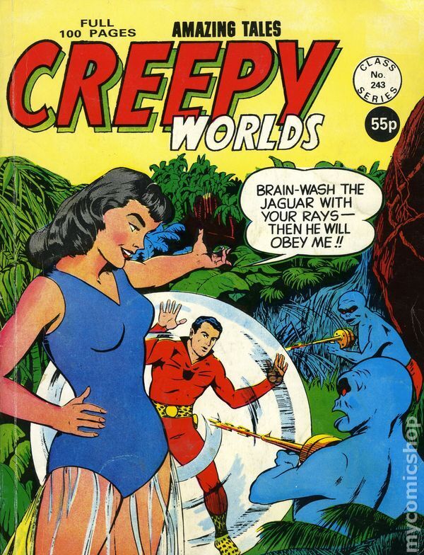 Creepy Worlds #243 FN 1988 Stock Image