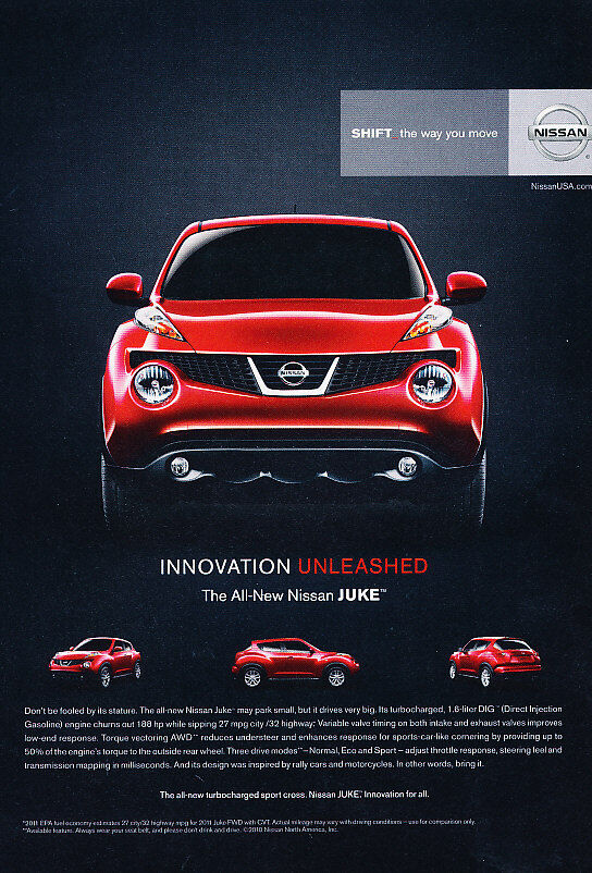 2011 Nissan Juke - Innovation - Classic Vintage Advertisement Ad PE96