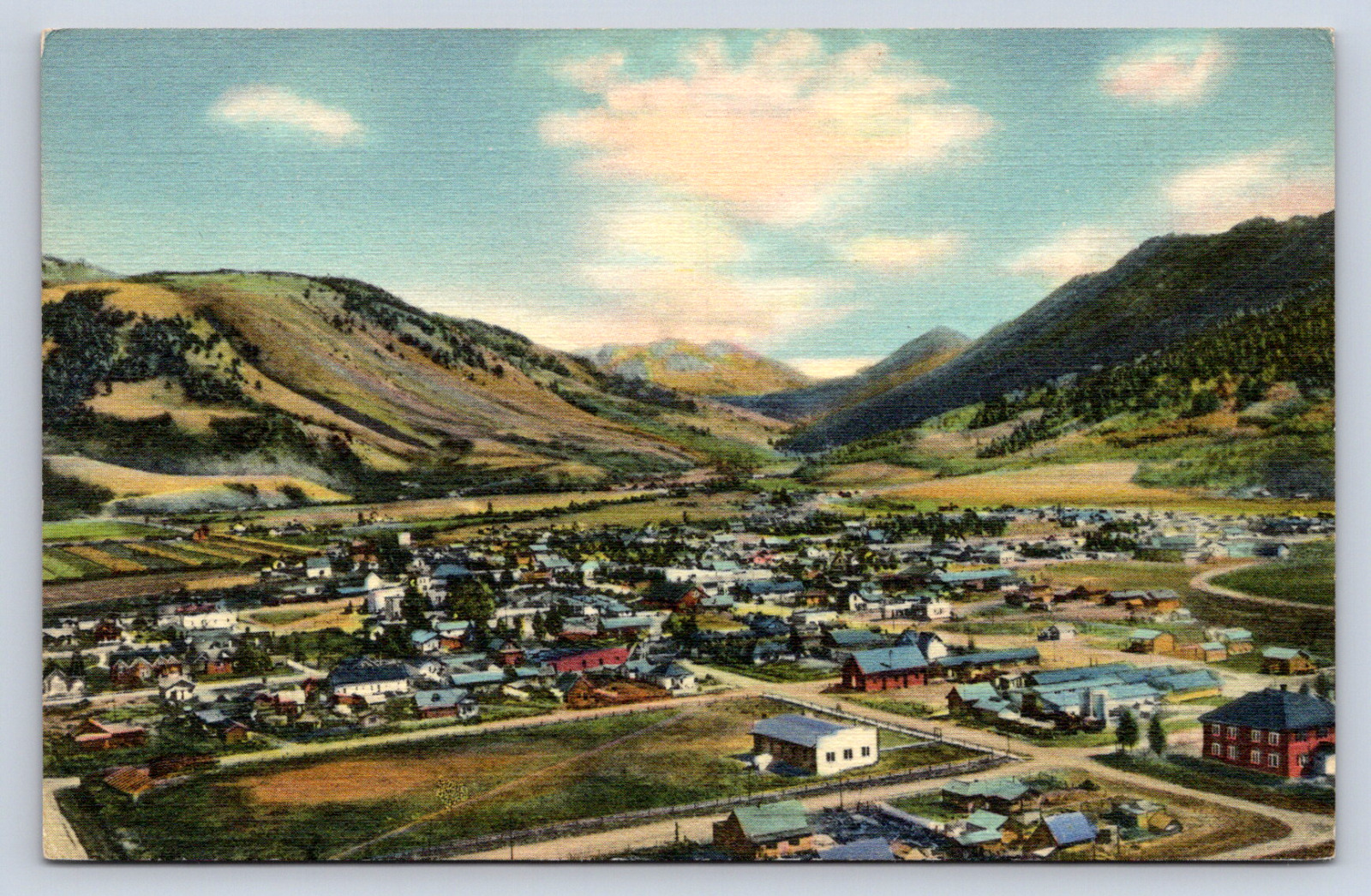 Vintage Postcard View of Crested Butte Colorado