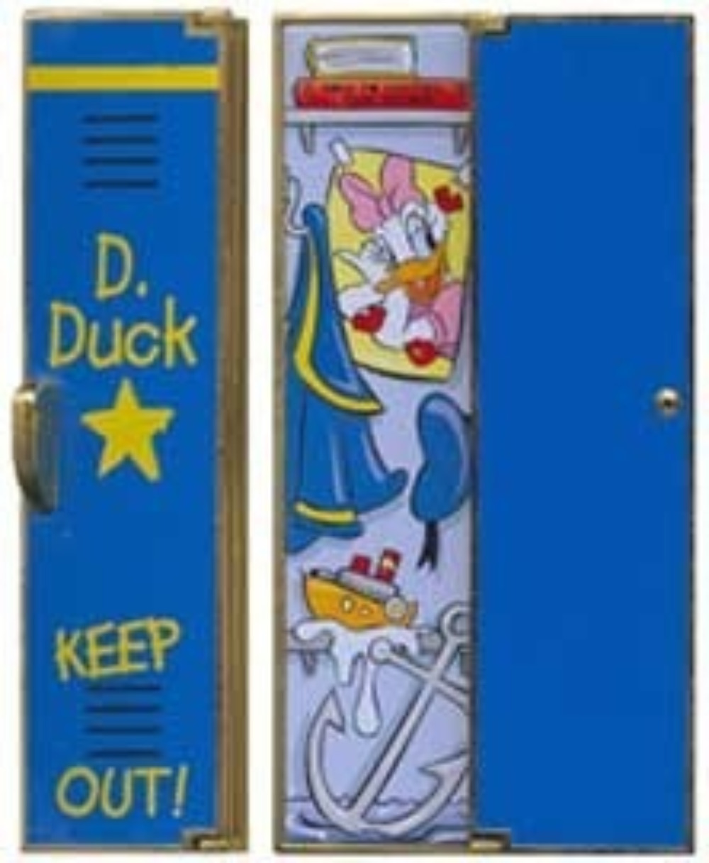 Disney Pin 11516 DLR Cast Member Locker Series Donald Hinged Keep Out LE *