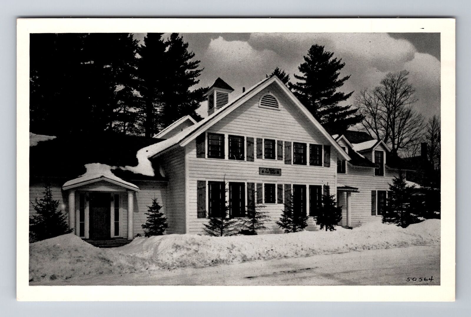 Lake Placid NY-New York, Pine Lodge, Advertising, Antique Vintage Postcard