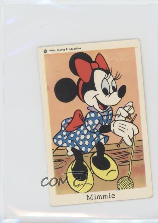1966 Dutch Gum Disney Unnumbered Copyright at Top Minnie Mouse Mimmie 2xw