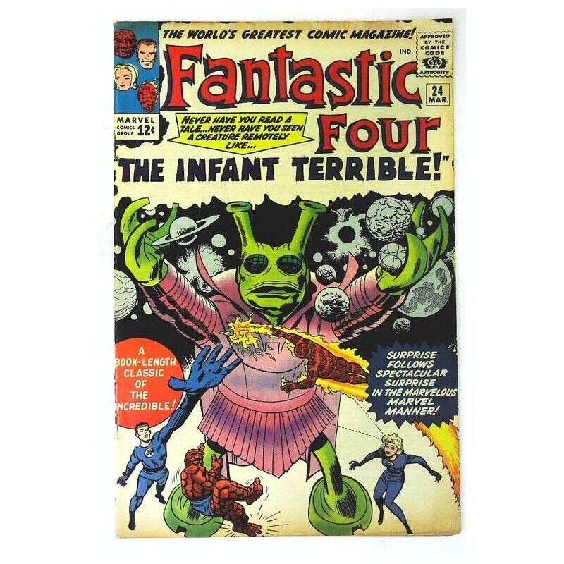 Fantastic Four (1961 series) #24 in Very Fine minus condition. Marvel comics [o`