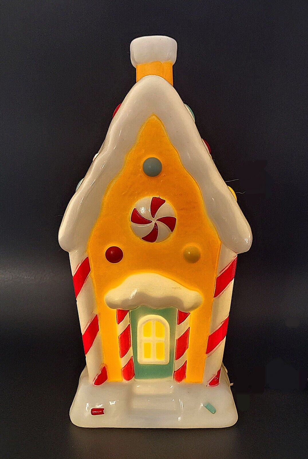 NEW Christmas Blow Mold Gingerbread House Holiday Time  Table Top 11\